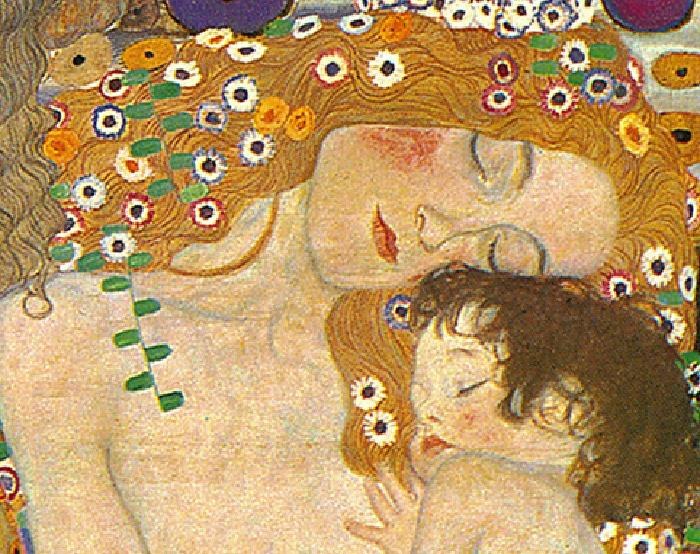 Gustav Klimt Three Ages of Woman - Mother and Child (Detail)